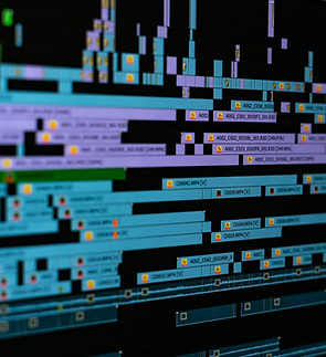 A video editing timeline